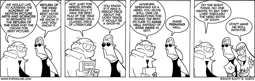 I remain convinced that this is the only reason that The Lord of the Rings won. 