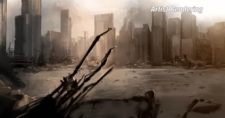 I don't care if you call it "Metropolis." Who thought that an audience would find a climax involving massive buildings collapsing in New York City to be endearing?